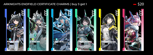 Arknights Endfield Acrylic Certificate Charms
